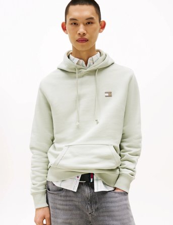 Tommy Jeans Tjm Reg Badge Hoodie Ext - White - M