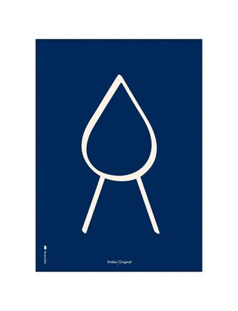 Drop Line Black Home Decoration Posters & Frames Posters Illustrations Multi/mønstret Brainchild