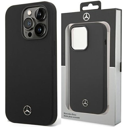 Mercedes MEHMP13XSILBK iPhone 13 Pro Max 6.7 svart/svart hardt deksel Silikon Magsafe