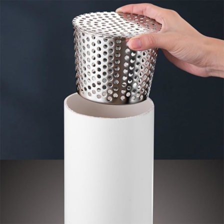 Golvbrunn, rostfritt stål anti-blockerande golvbrunnsgaller kompatibel utomhusdränering kompatibel simbassäng, tak, balkong (75mm)