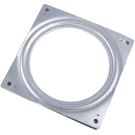 4 tommers kvadratisk svingplate med kulelager, roterende metall