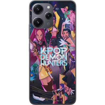 Yhteensopiva Puhelinkuori Xiaomi Redmi 12 Kpop Demon Hunters Koko joukkue Idol Taistelu Kohtaus Terä Magia Voima