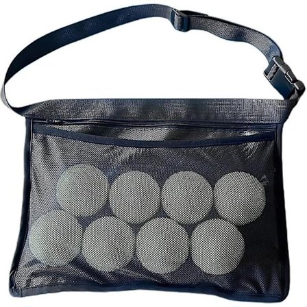 Justice Tennispallovyö - Pickleball- ja Tennispallojen Säilytystarvike Vyötärölle tai Lantiolle, Säädettävä Pallopussi 6-8 Palloon, Ihanteellinen 