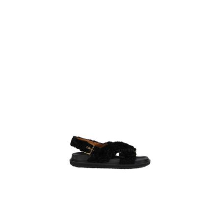 Marni Sandaler Sort, Dame Sandaler, Størrelse: 38 EU