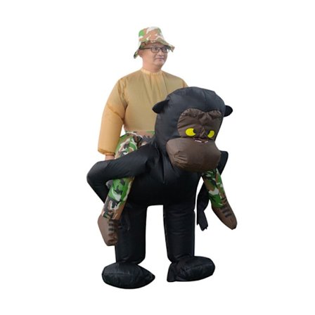 Pyöräily puhallettava puku Halloween esitystapahtuma koristelu asu lasten aikuisten flamingo puhallettava puku