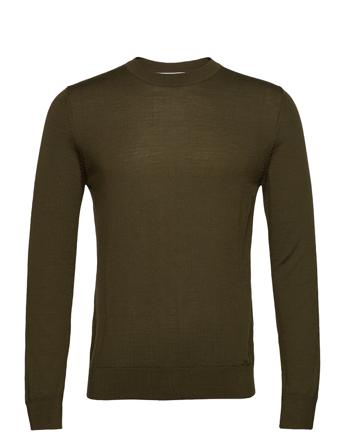Flemming Crew Neck 3111 Neulepaita Pyöreä Kaula-aukko Vihreä Samsøe Samsøe