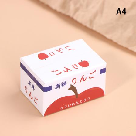 1/12 Dollhouse Paperilaatikot Model Mini Simulation Fruit Box Nukke A4
