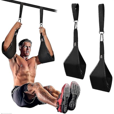 Justerbara hängande magremmar för armar för pull-up-stång, magmuskelbyggande, kärnstyrketräning, benlyftsrem, hemmagym, fitness, träning för män och 