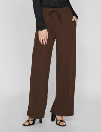 Vila Viclua Hw Wide Pants-Noos - Brown - XL