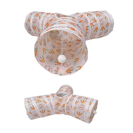 3-vägs hopfällbar tunnel Cat Tube Single Pass Cat Tunnel