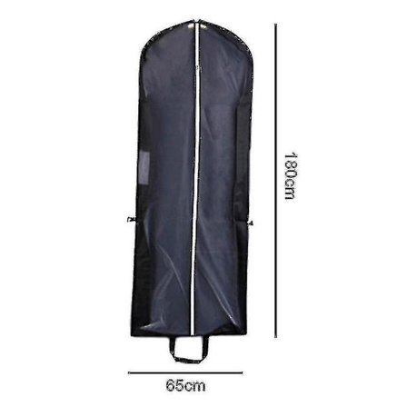 180 cm pitkä taitettava kannettava vaatepussi pitkille hääpuvuille
