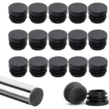 40 st Plastlock 19MM Plast Rundrör Stolsbensskydd Stolsben Pr