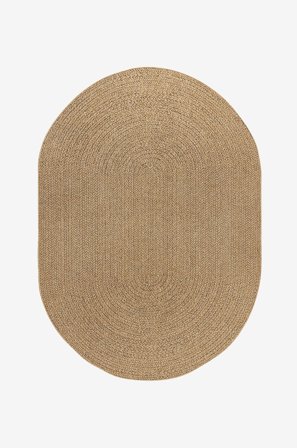 KM Home - Flatvevd teppe Natural - Natur - Glattvevde tepper - 240X340 - Fra Homeroom