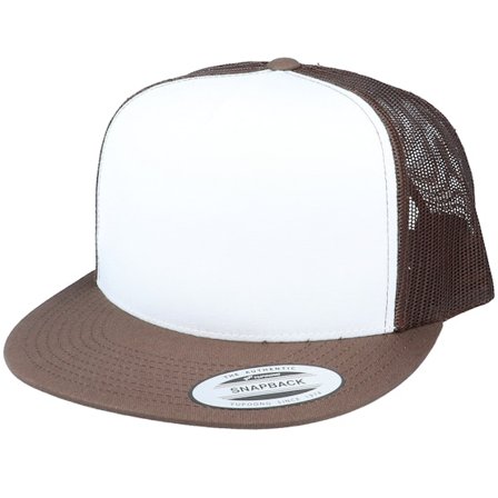 Yupoong - Brown - trucker - Cap - Classic White Front/Brown Trucker - Hatstore