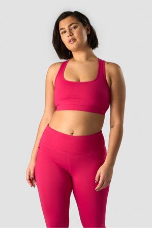 ICANIWILL - Classic Sports Bra Hyper Pink - Sports-BH - Damer - Træningstøj fra ICIW