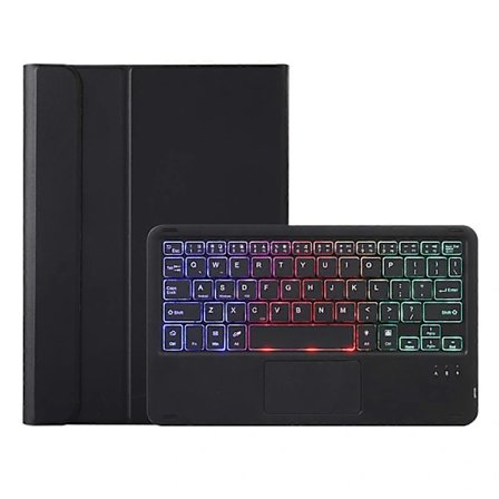 【PP】Bluetooth-kompatibelt tastaturcover med baggrundsbelyst tastatur og pegefelt til Samsung Tab A8 2021 SM-X205/X200