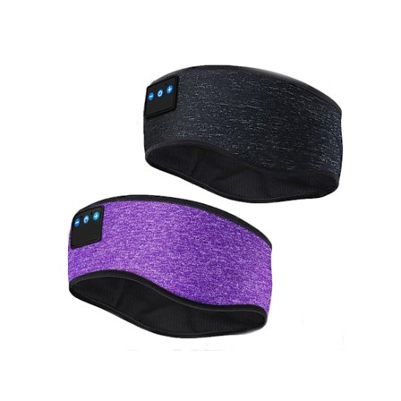 Sovhörlurar Bluetooth Pannband Bluetooth Sovmask Hörlurar med HD Stereo Högtalare YEMAESRE