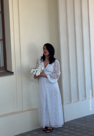 Bubbleroom Occasion Embroidered Midi Dress Klær