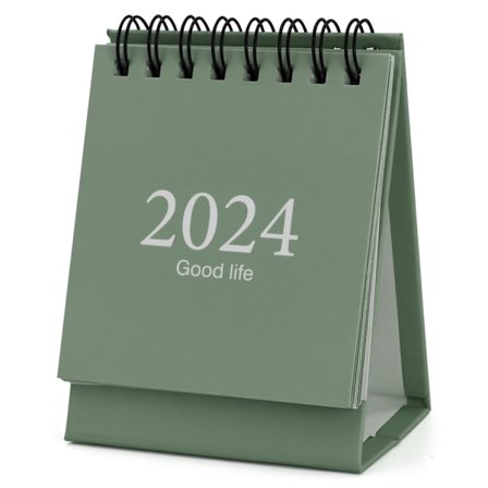 Mini skrivebordskalender, liten skrivebordskalender, mini skrivebordskalender 2023 aug-2024 des, mini daglig tidsplan liten skrivebordskalender med 