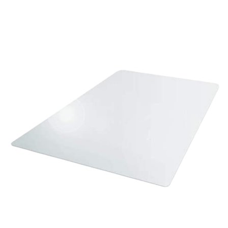 Polykarbonat kontorstol Rektangulært teppe for lav til middels høy lugg, 76 x 119 cm, klart