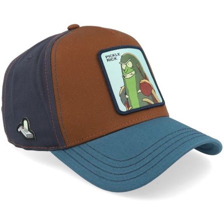Capslab - Brun trucker Keps - Rick & Morty Picle Rick Premium Blue/Brown A-Frame Trucker @ Hatstore