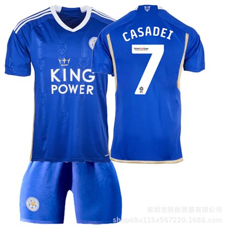Store Black Friday-tilbud! 2023 Leicester City Hjemmedrakt Fotballdrakt - Casadei