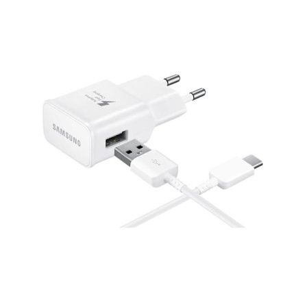 Hurtigoplader - vægoplader og opladningskabel med USB-C