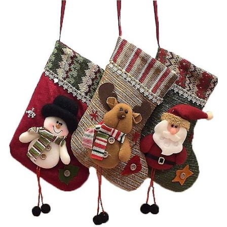 Joulupukki-saappaat 3 kpl Joululahjasukat Sukka