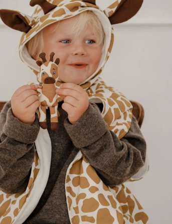Fabelab Dress-Up - Giraff Cape - Brown - 3-5Y