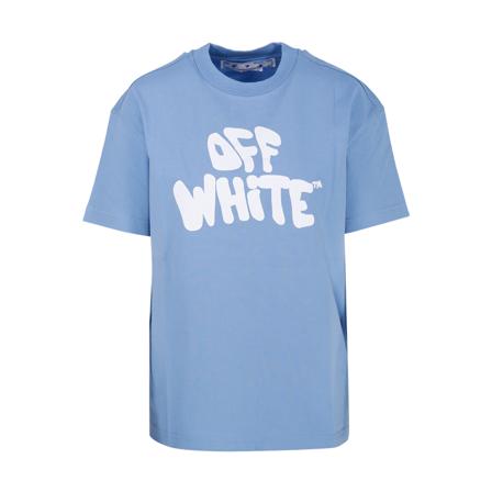 Off White T-Shirts blå, Dam, Dam, Storlek: M