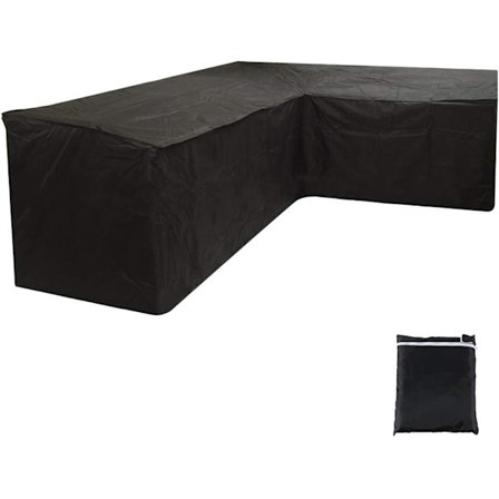 Vattentätt Trädgårdshörnsoffaöverdrag, L-Formadt Utemöbler Presenning, Hörnsoffaöverdrag (215X215X87CM)
