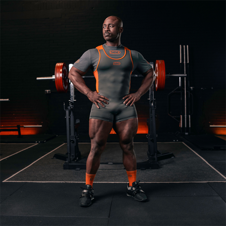 SBD Apparel Forge Powerlifting Singlet Grey Men's