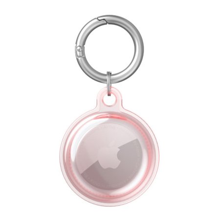 Skal TPU Apple AirTag Transparent Rosa