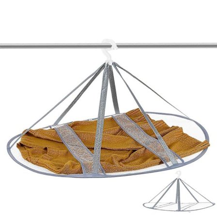 Kles Tørke Mesh Flat Tørkestativ Henger Genser Tørkestativ Sammenleggbart Mesh Tørkestativ Hengende Tørke Mesh Vaskestativ