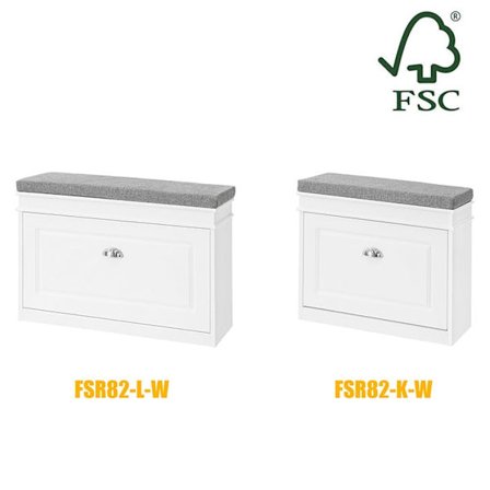 Rootzin kenkäkaappipenkki läpällä - Kengänkippi - Kenkien säilytysjärjestelmä - FSC-sertifioitu - 100 % kierrätettävä pakkaus - Mukava istuintyyny - 7