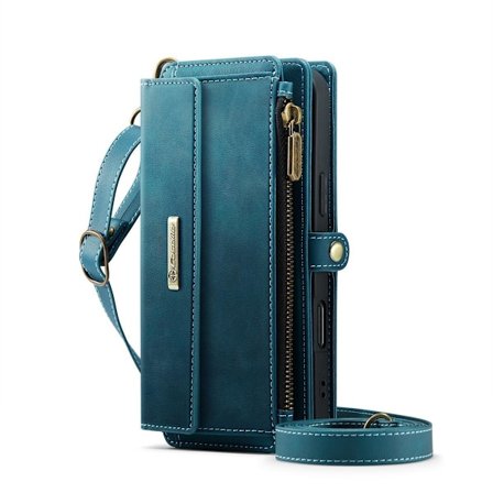 (Til Samsung A17) Multifunktionel læderpung med RFID-beskyttelse og stativ, der understøtter trådløs opladning