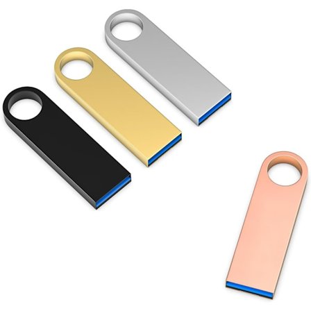 32GB Metall USB 3.0 Minne 4-pakning, 32GB Vanntett Mini USB 3.0 Minne for PC, Laptop, Datamaskin Datalagring