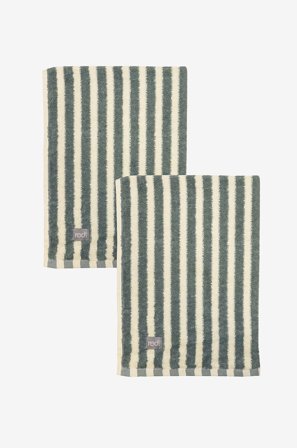 Redlunds - Brighton frotté 50x70 2-pack - Grå - Handdukar - 50X70 - Från Homeroom