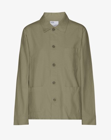 Organic Workwear Jacket - Dusty Olive L