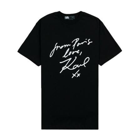 Karl Lagerfeld, T-Shirts Zwart, Heren, Maat:XL