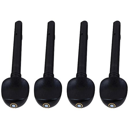 4 stk. Professionelle Violin Tuning Pegs Violin Dele Tuning Pegs Violin Tilbehør (sort)