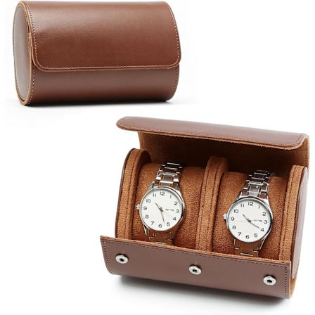 Urkasse 1/2/3 Ure, Vintage Urkasse Mænd, Ur Display Etui, Bærbar Ur Opbevaringsboks Læder Urboks til Rejser