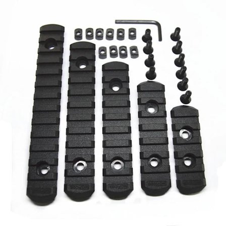 M Lok Picatinny Skinne 5 7 9 11 13 Spor Mlok Kikkertfeste Weaver Nylon Picatinny Sideskinner