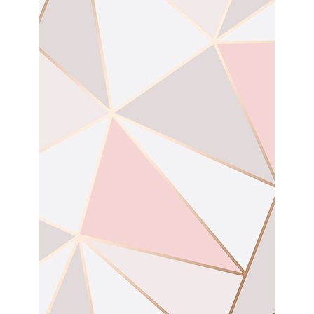 Apex Geometrisk Tapet (FMY) Rosaguld Rose Gold
