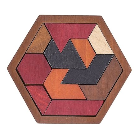 Hexagon Puslespil Byggeklodser Sjovt Spil Kognition Udforskning Form Mønster Blok Til Børn Voksne Byggeklods