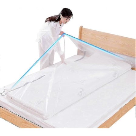 Extra Stora Vakuumförvaringspåsar Vattentäta Förseglingsbara Vakuumförslutningsmadrasspåsar med Dragkedja Återanvändbara Utrymmesbesparande Påsar b