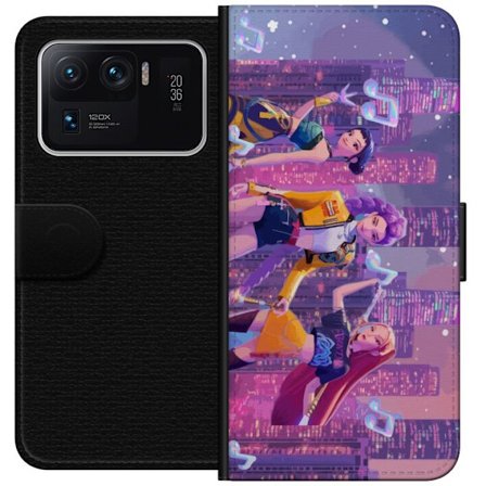 Kompatibelt Lommeboketui til Xiaomi Xiaomi Mi 11 Ultra Futuristisk K-Pop Demon Hunters jentegruppe illustrasjon med neonby popkultur estetikk og kraft