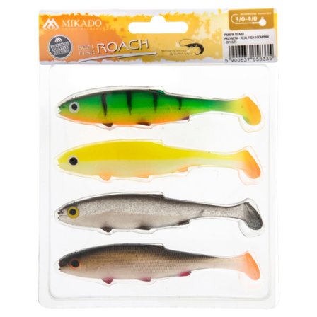 Mikado Real Fish Roach 10cm (4-pack) - Mix