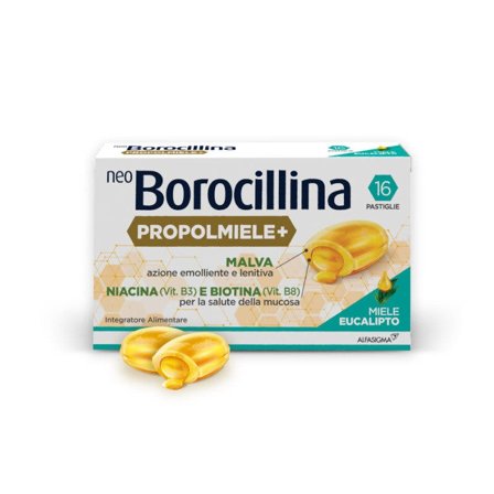 Neoborocillina Propolmiele + Miele/Eucalipto 16 Pastiglie