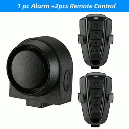 WSDCAM Cykelalarm Vibrationsalarm Vandtæt USB Opladning Fjernbetjening 110 dB Cykel Motorcykel Alarm Sikkerhed Beskyttelse B